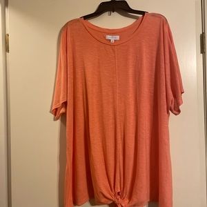 Women plus size top. Used in excellent condition. Coral color